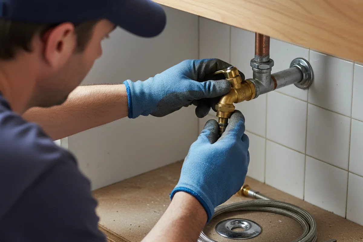 Shutoff valve and fitting work during Faucet and Fixture Repair in Voorheesville